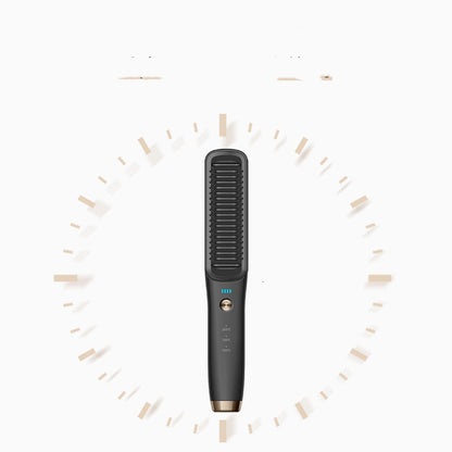 Wireless Rechargeable Cordless Hair Straightener Brush