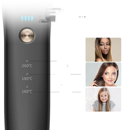 Wireless Rechargeable Cordless Hair Straightener Brush